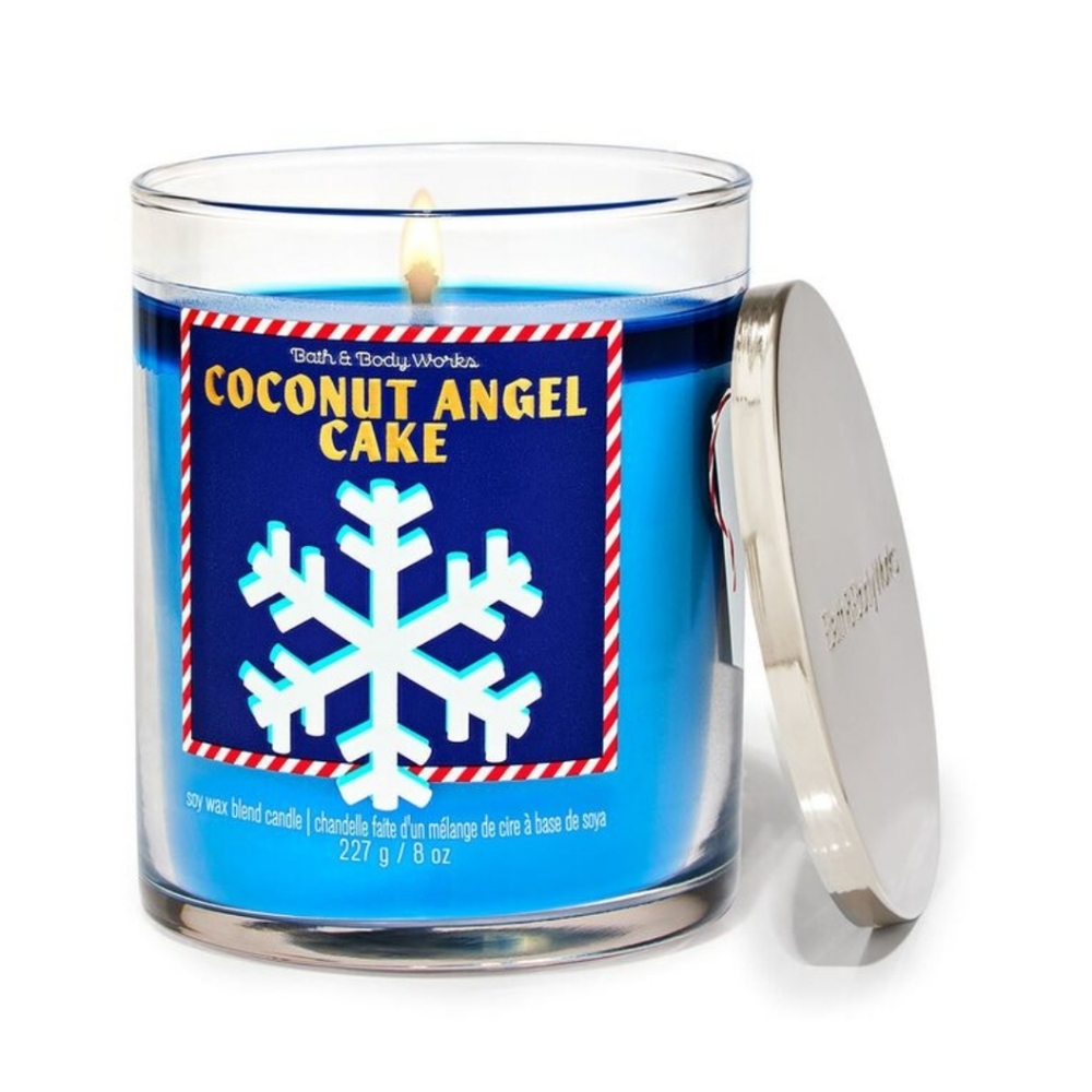 Bath and Body Works Coconut Angel Cake Single Wick Candle